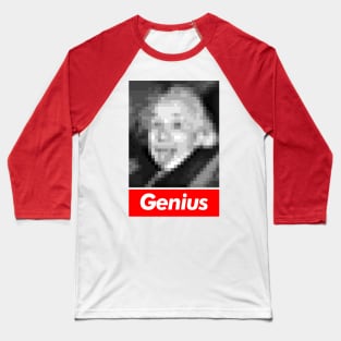 Einstein   Genius Pixelart Design Baseball T-Shirt